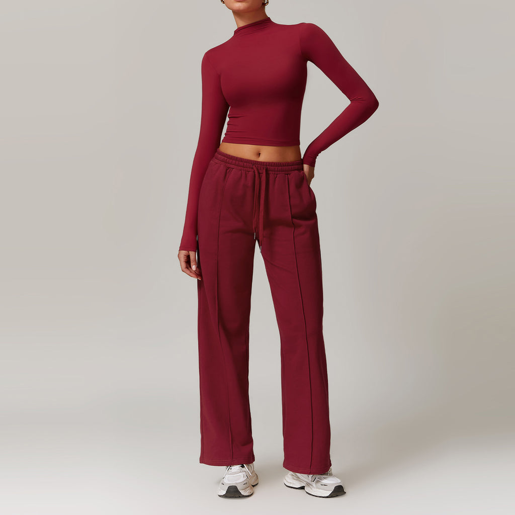 Straight-leg sweatpants